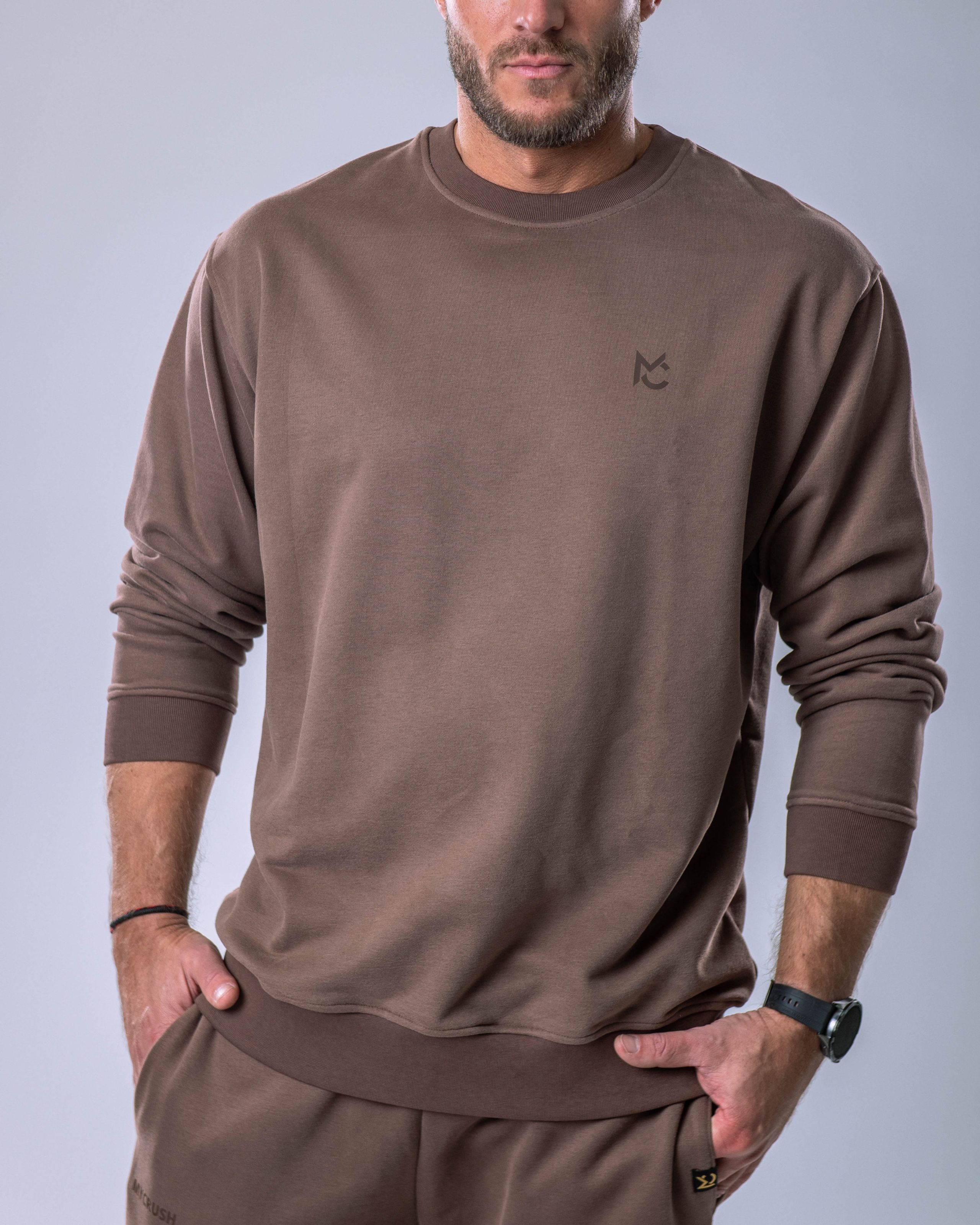 Men’s Sweatshirt Brown M-3