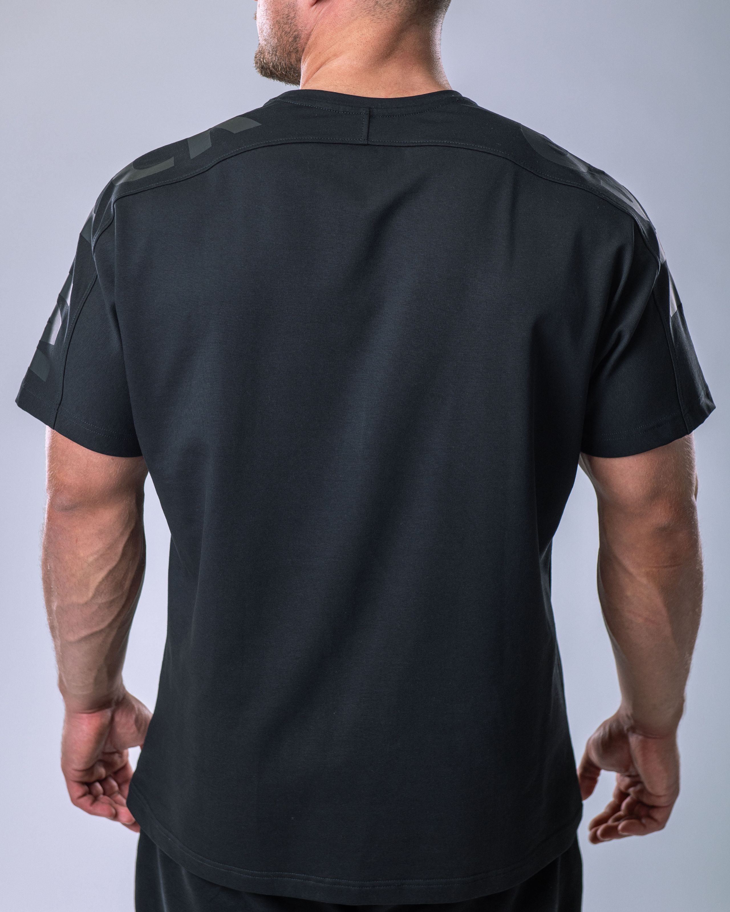 Men’s T-shirt Oversize Large print Black M-3