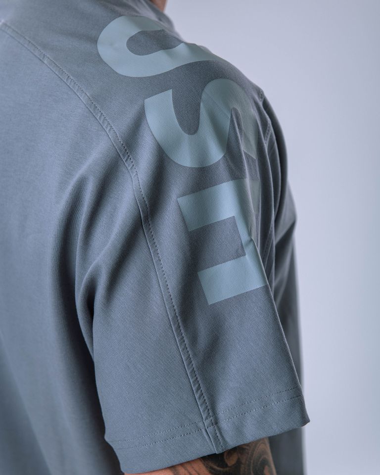 Men’s T-shirt Oversize Large print Grey M-1