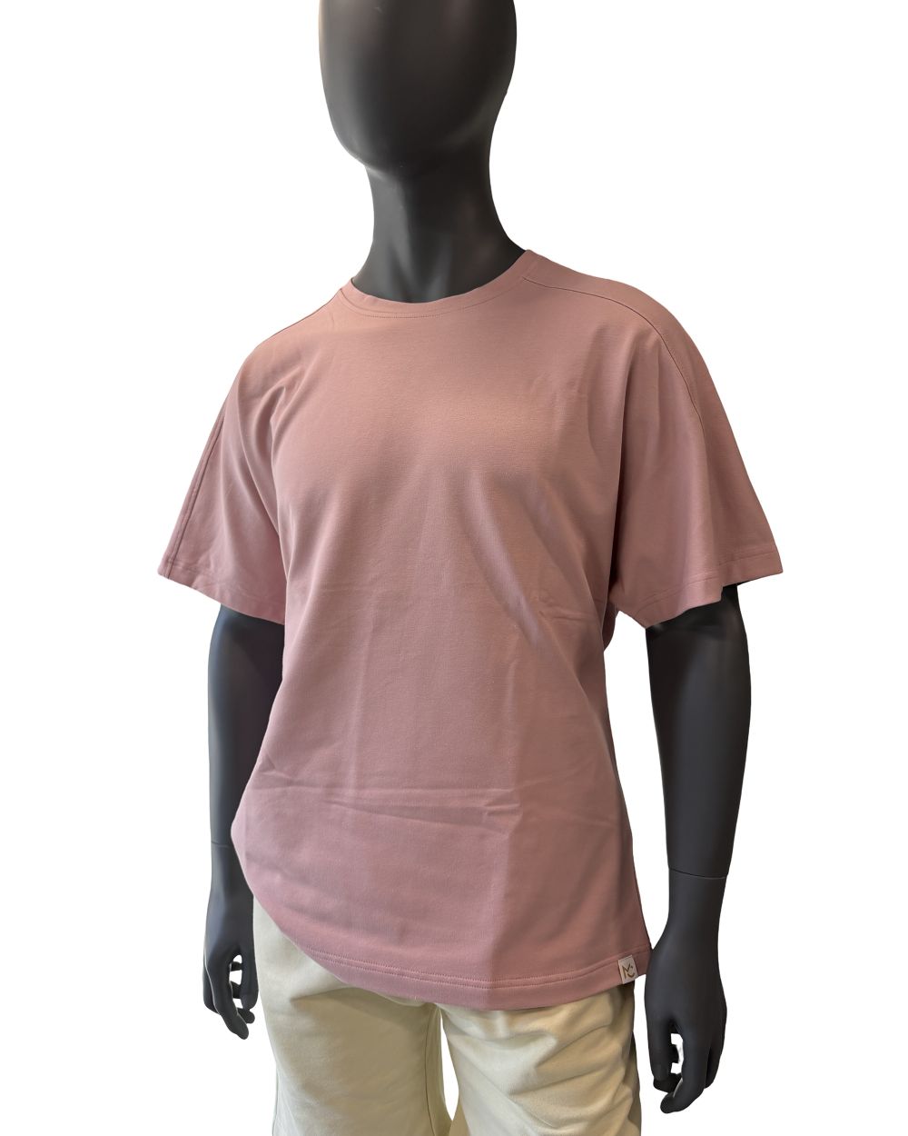 Men’s T-shirt Oversize Plain Pink M
