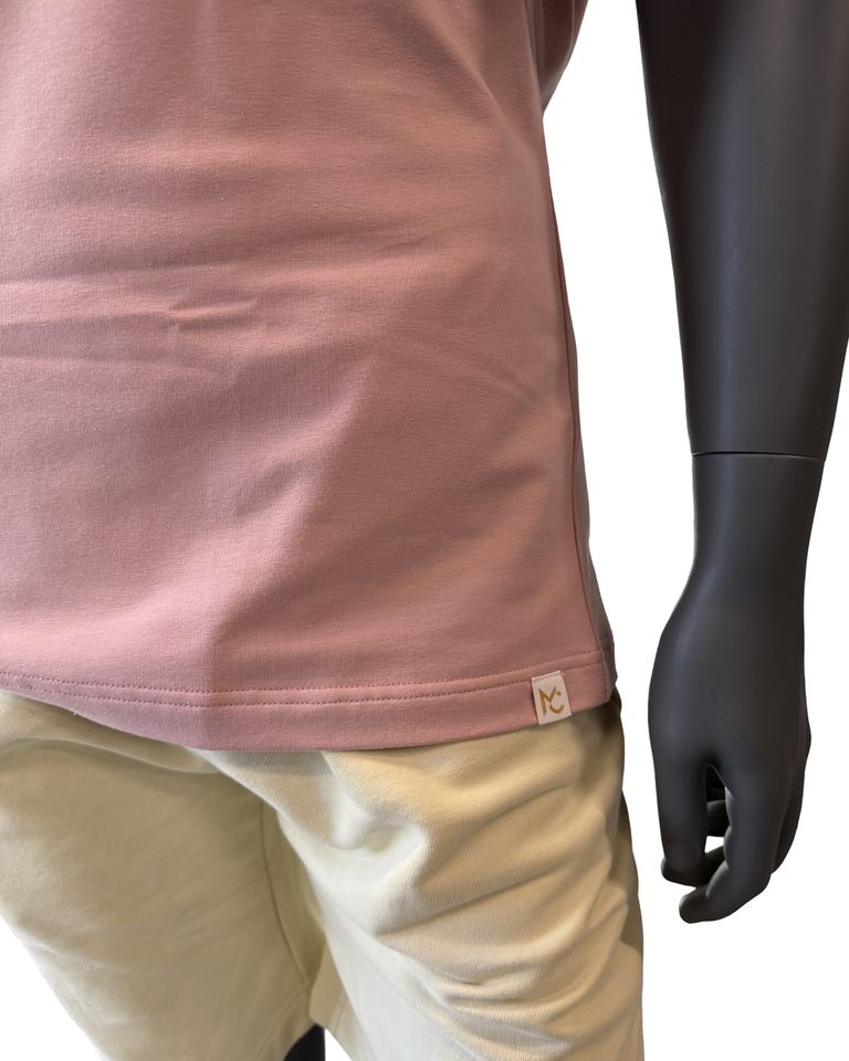 Men’s T-shirt Oversize Plain Pink XL-1