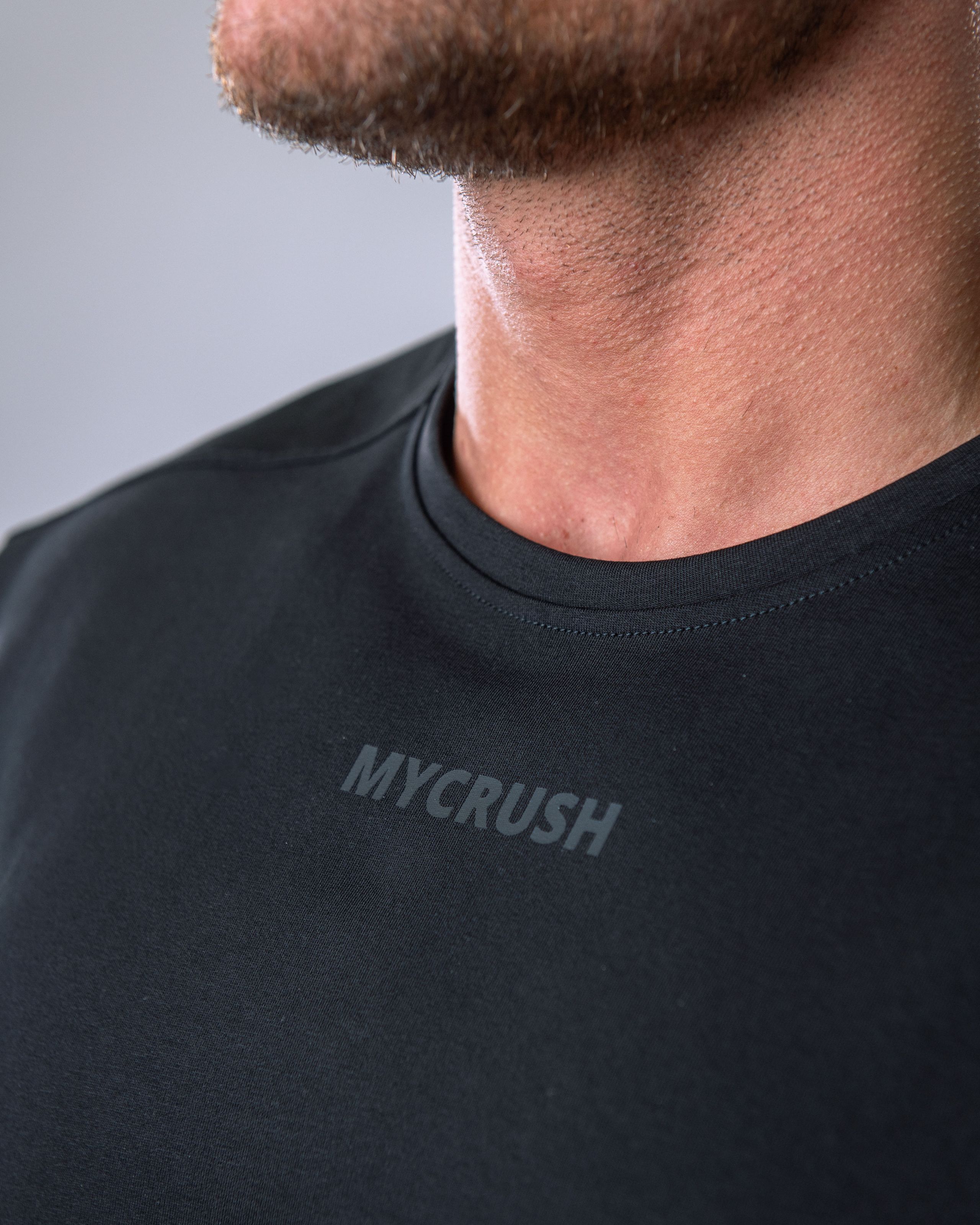 Men’s T-shirt Oversize Small print Black M-4