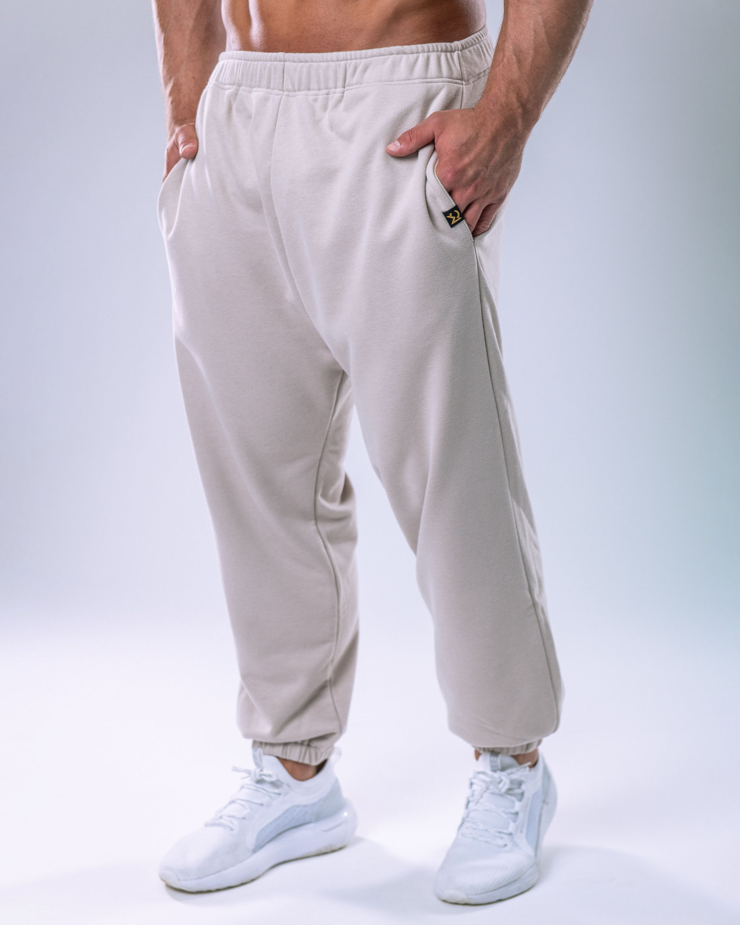 Unisex Joggers Regular Beige XL-1