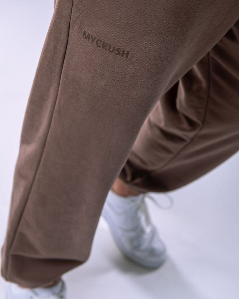 Unisex Joggers Regular Brown M-5