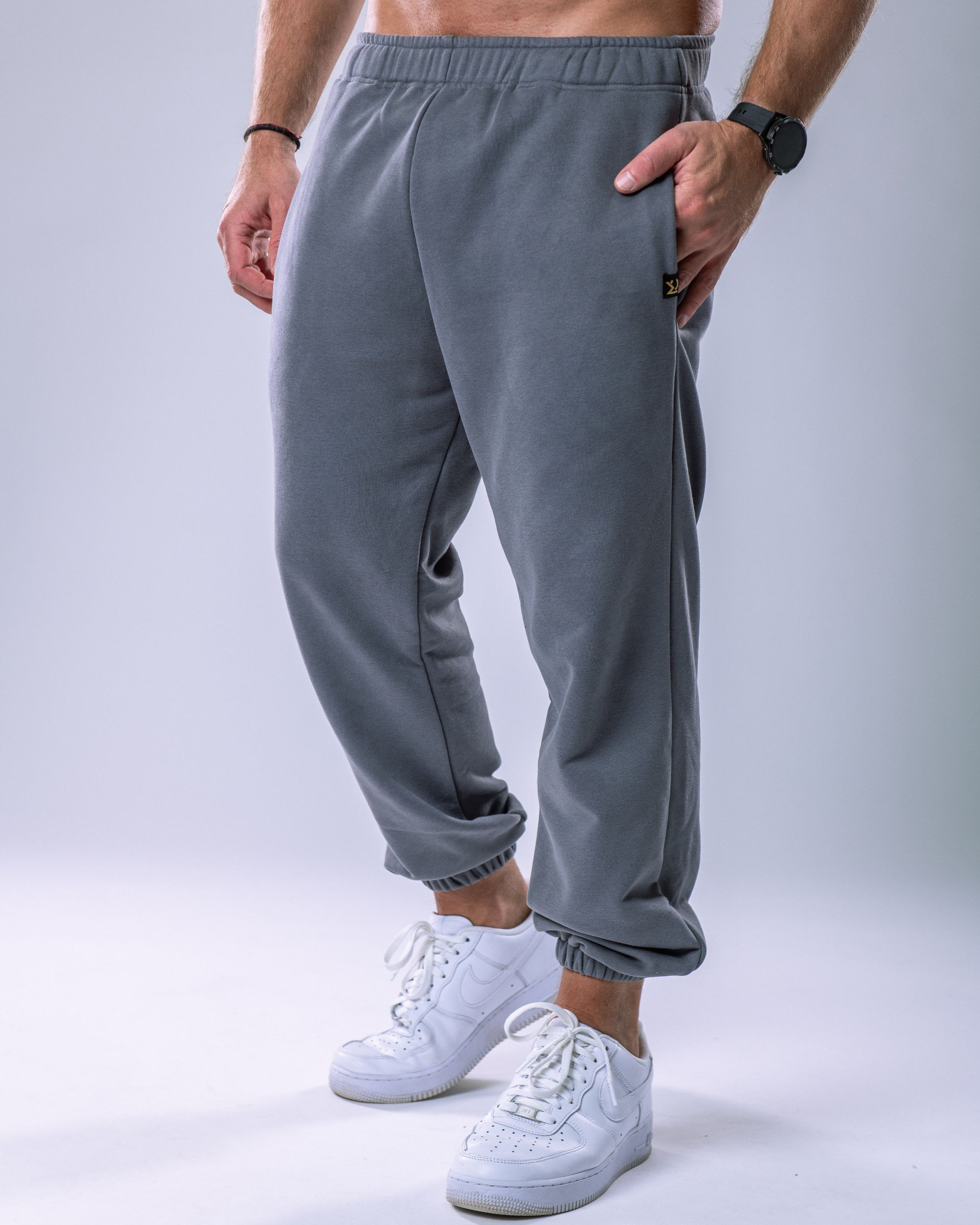Unisex Joggers Regular Grey XL-1