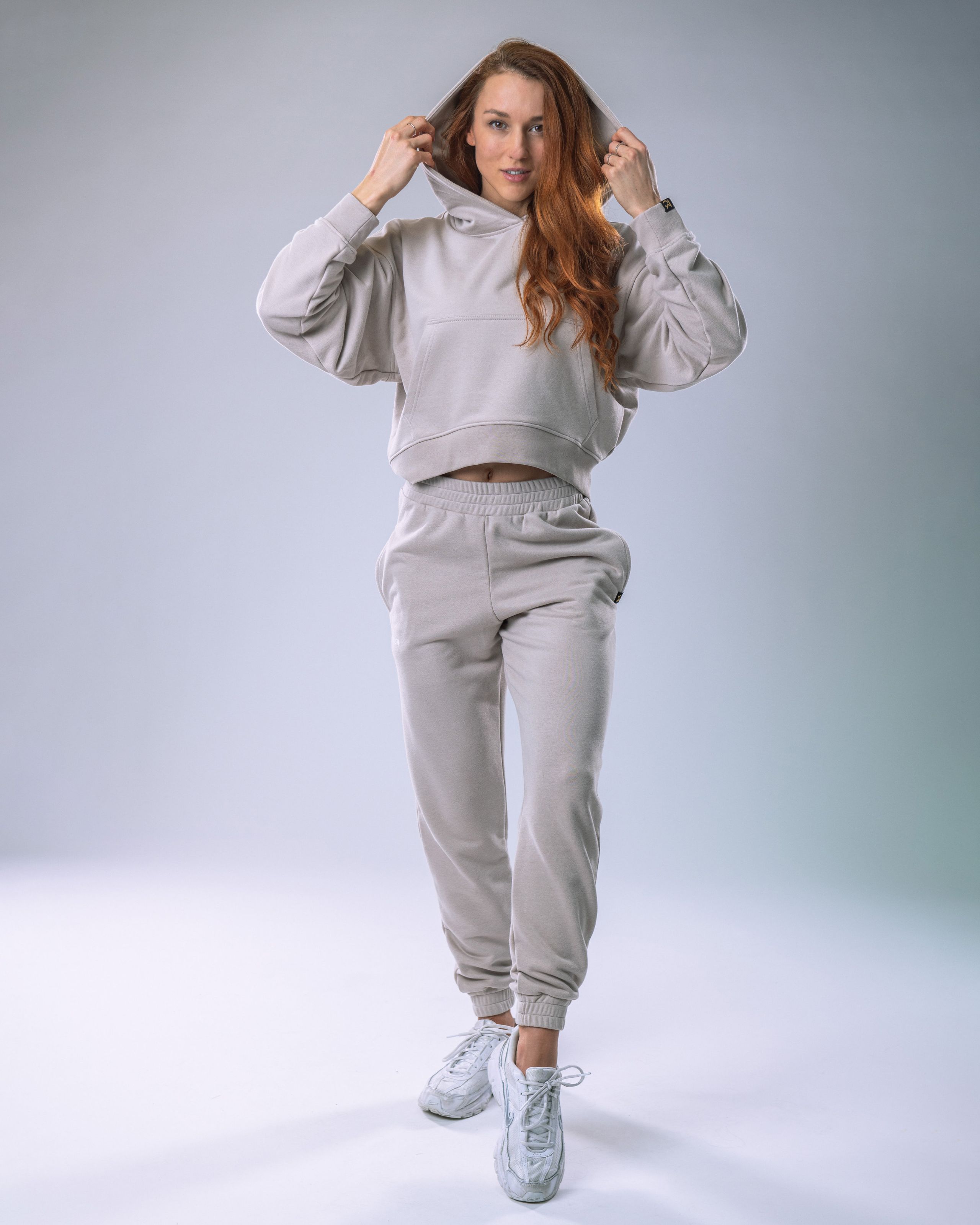 Women’s Hoodie Oversize Beige L-5