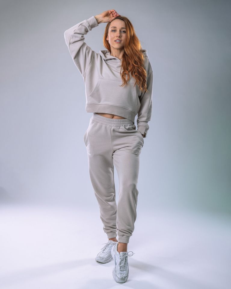 Women’s Hoodie Oversize Beige M-1