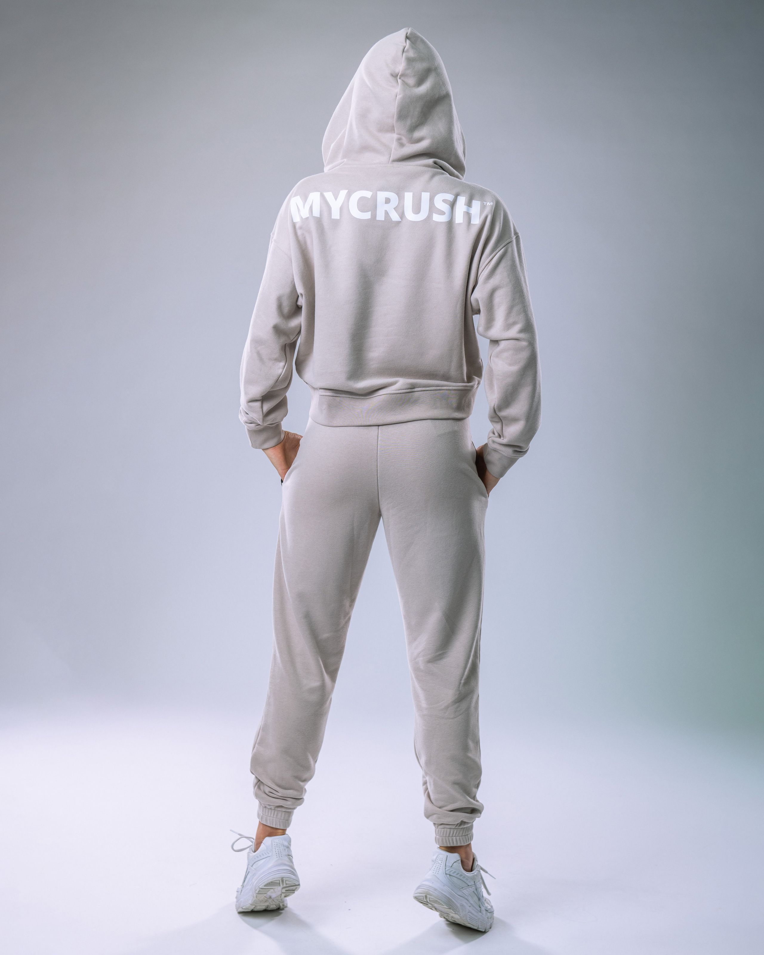 Women’s Hoodie Oversize Beige S-3