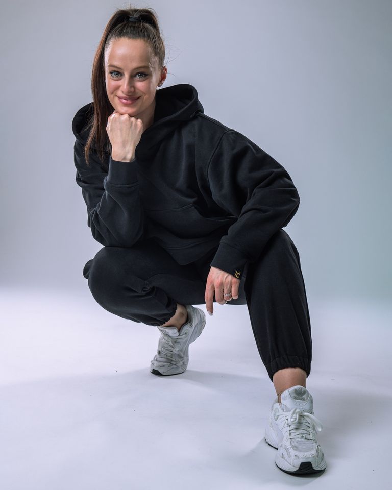 Women’s Hoodie Oversize Black M-2