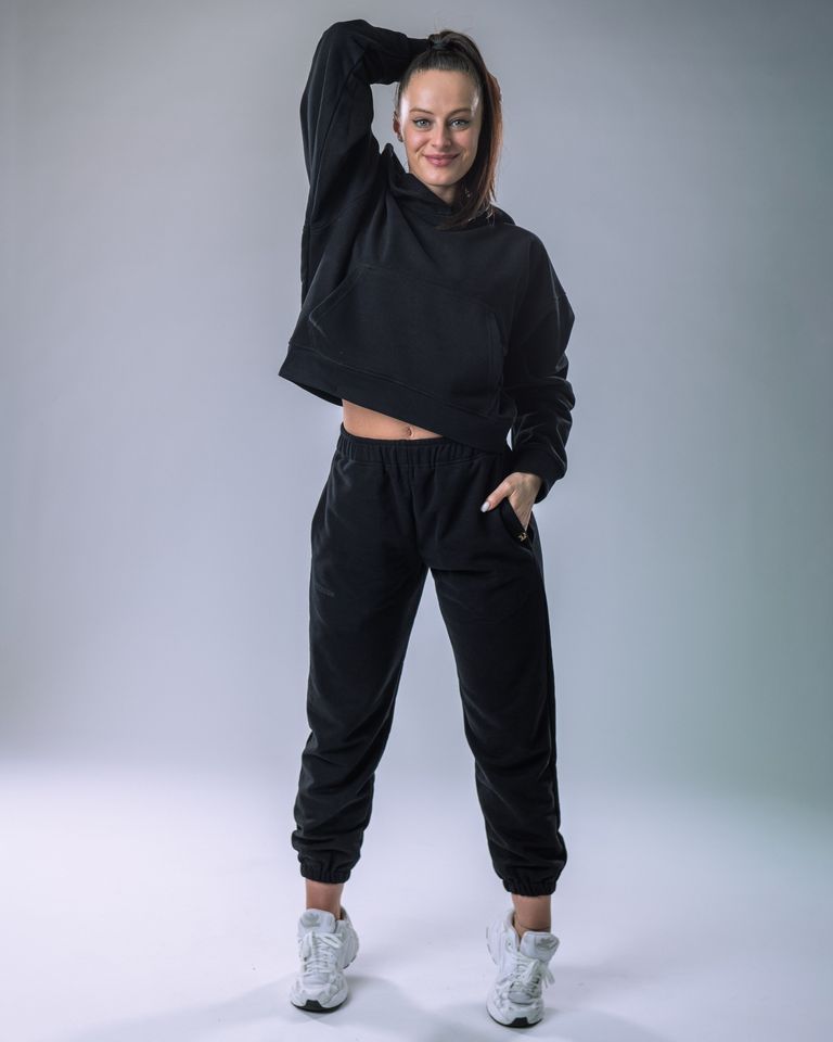Women’s Hoodie Oversize Black S-3