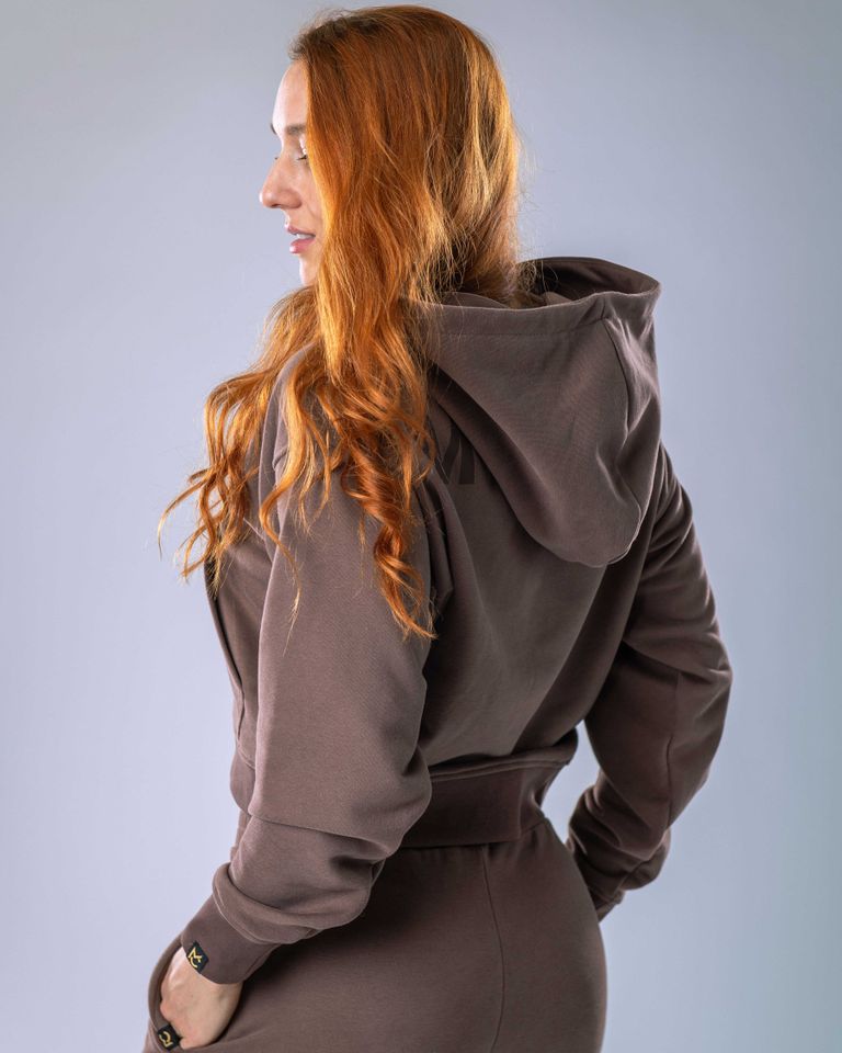 Women’s Hoodie Oversize Brown L-1