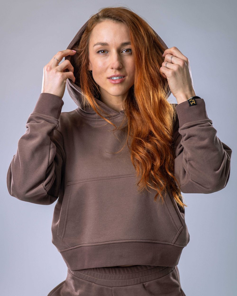 Women’s Hoodie Oversize Brown M