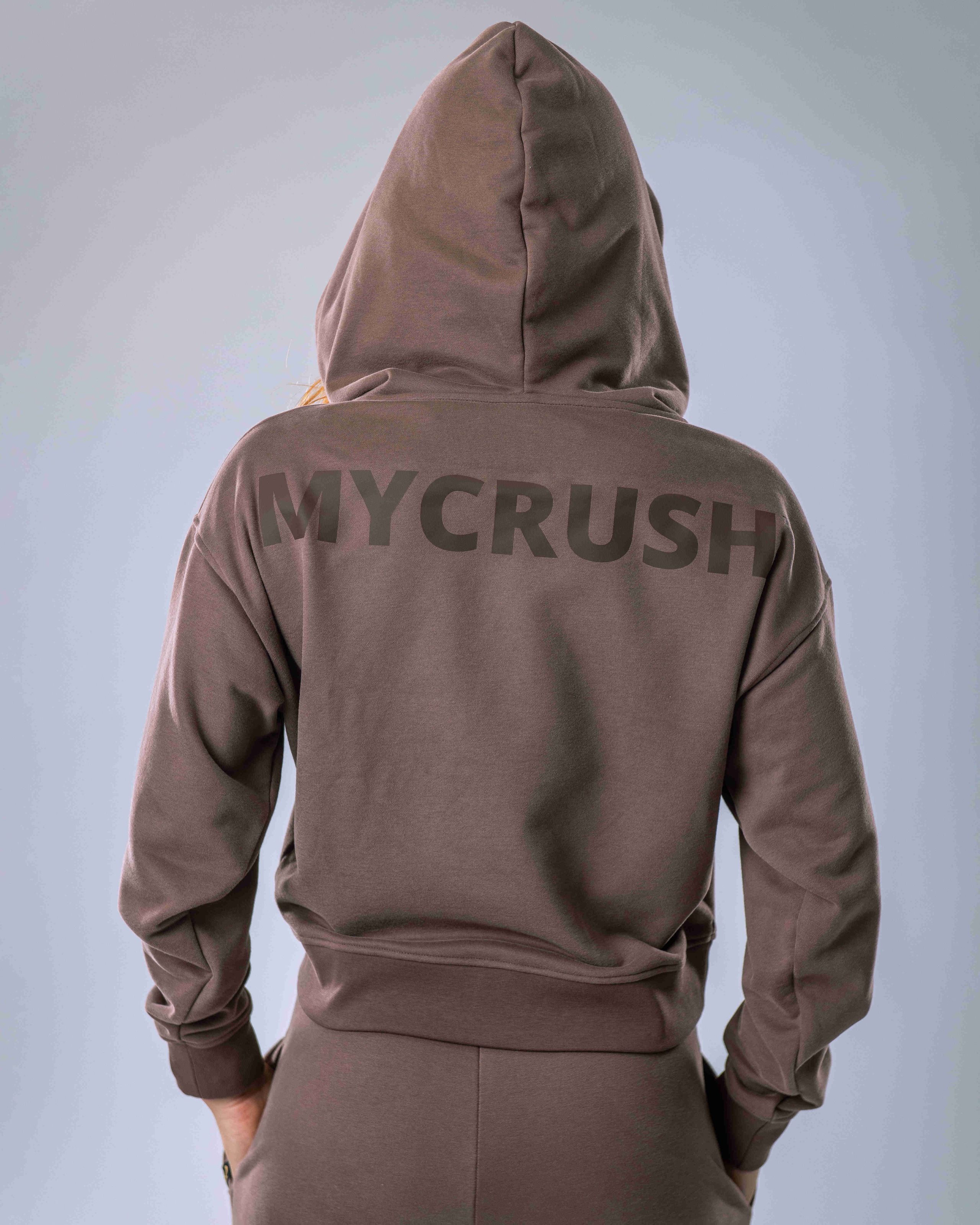 Women’s Hoodie Oversize Brown M-3