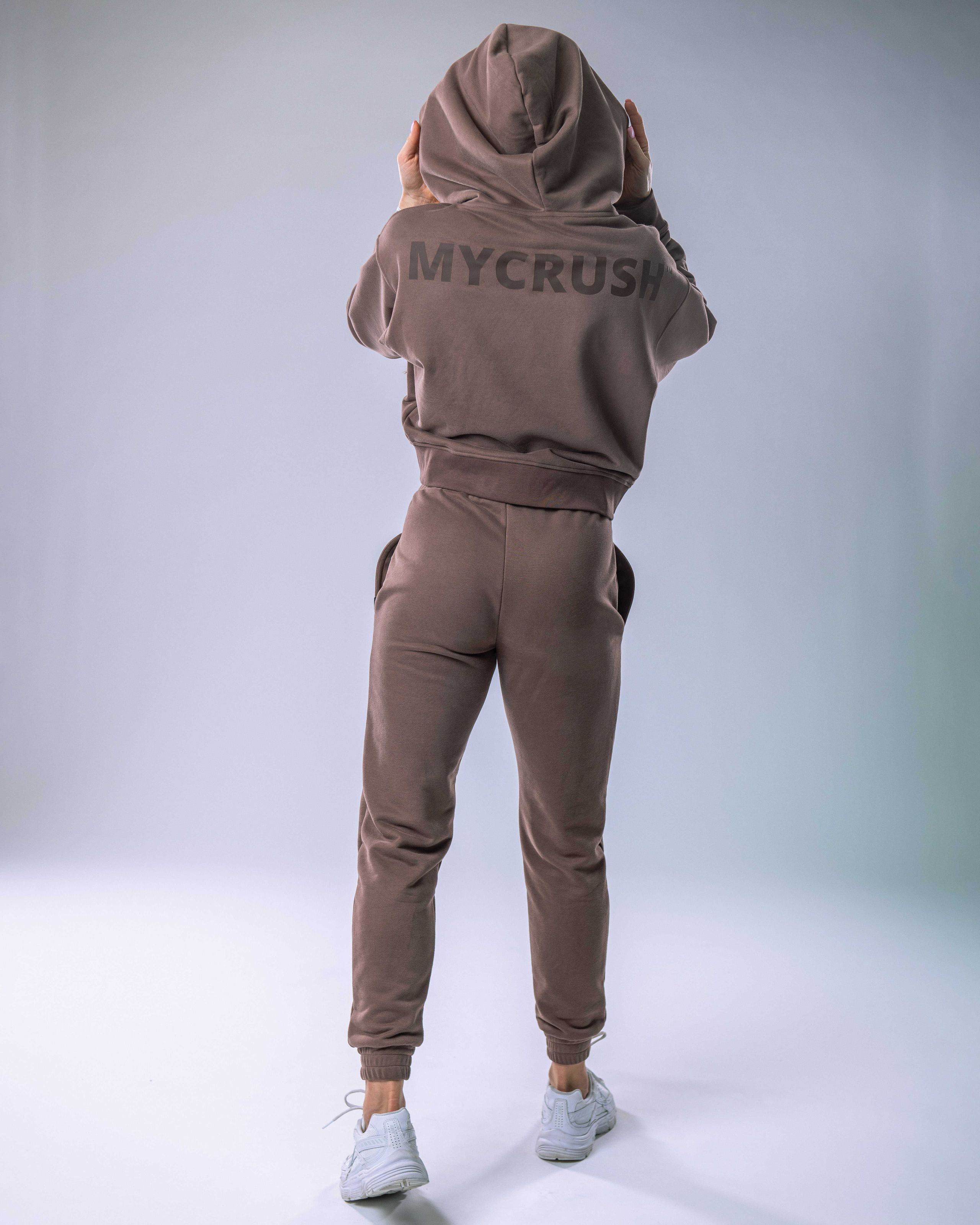 Women’s Hoodie Oversize Brown M-6