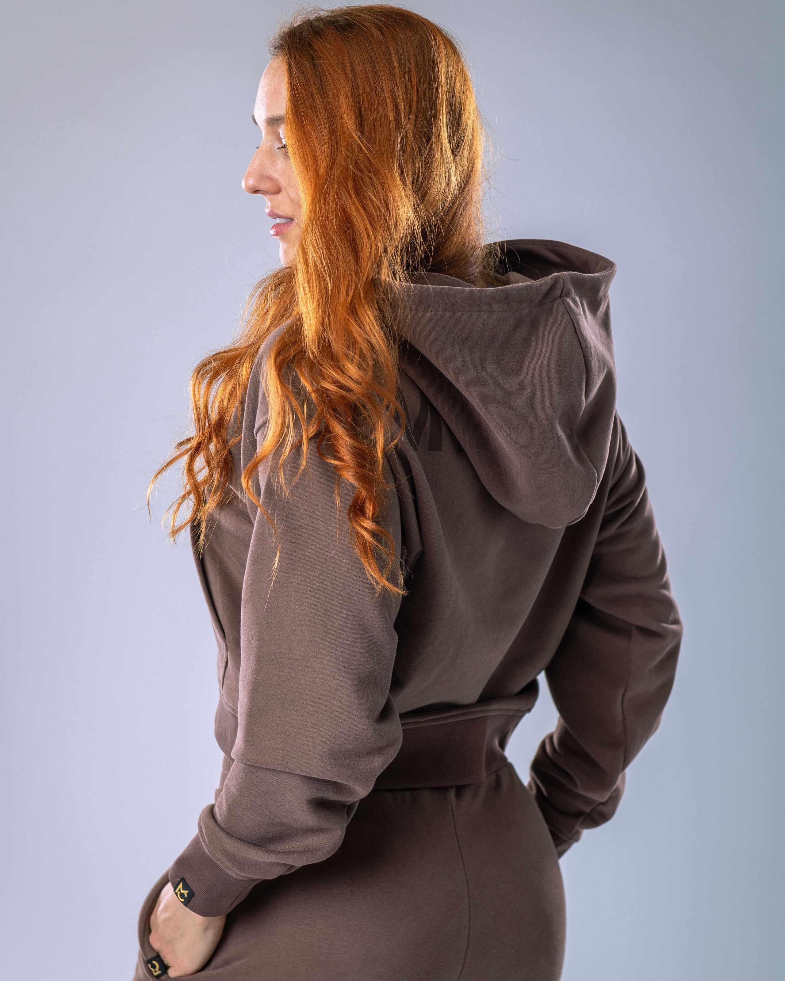 Women’s Hoodie Oversize Brown S-2