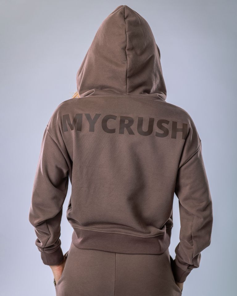 Women’s Hoodie Oversize Brown XS-2