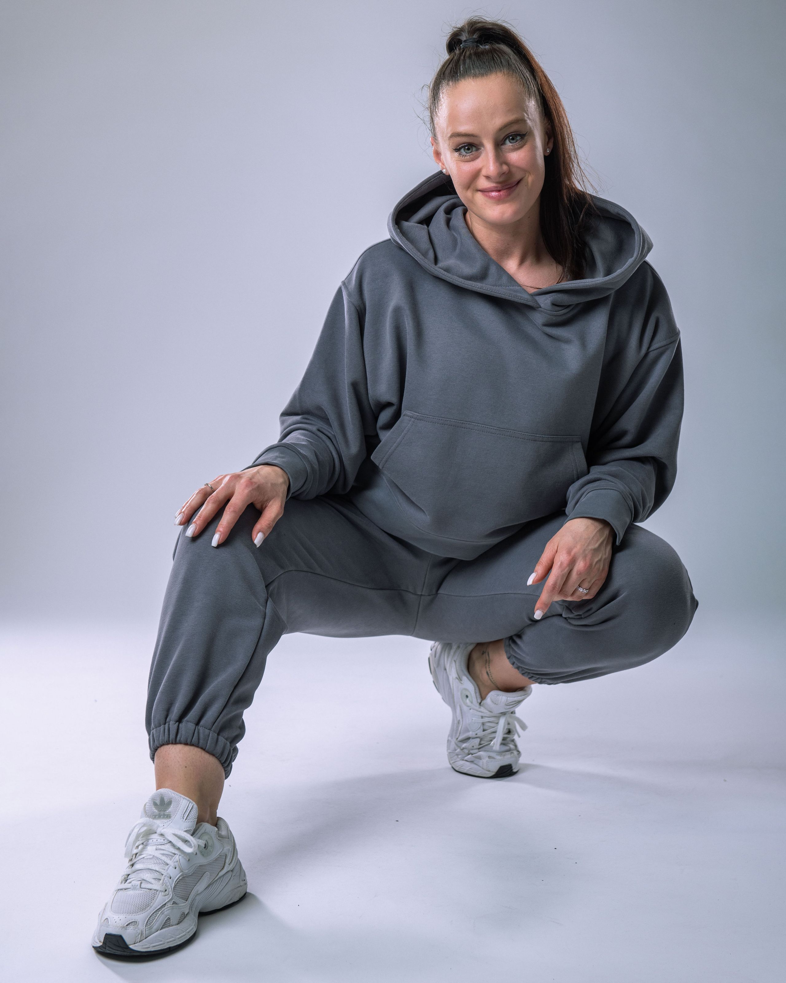 Women’s Hoodie Oversize Grey M-1