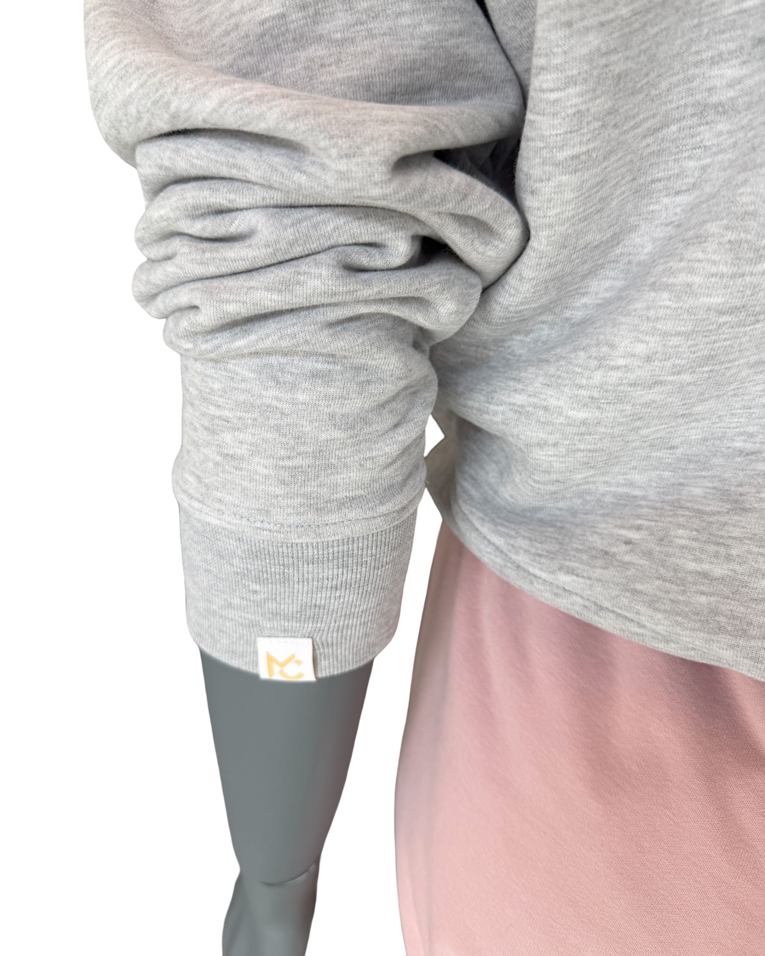 Women’s Hoodie Oversize Heather Grey M-2