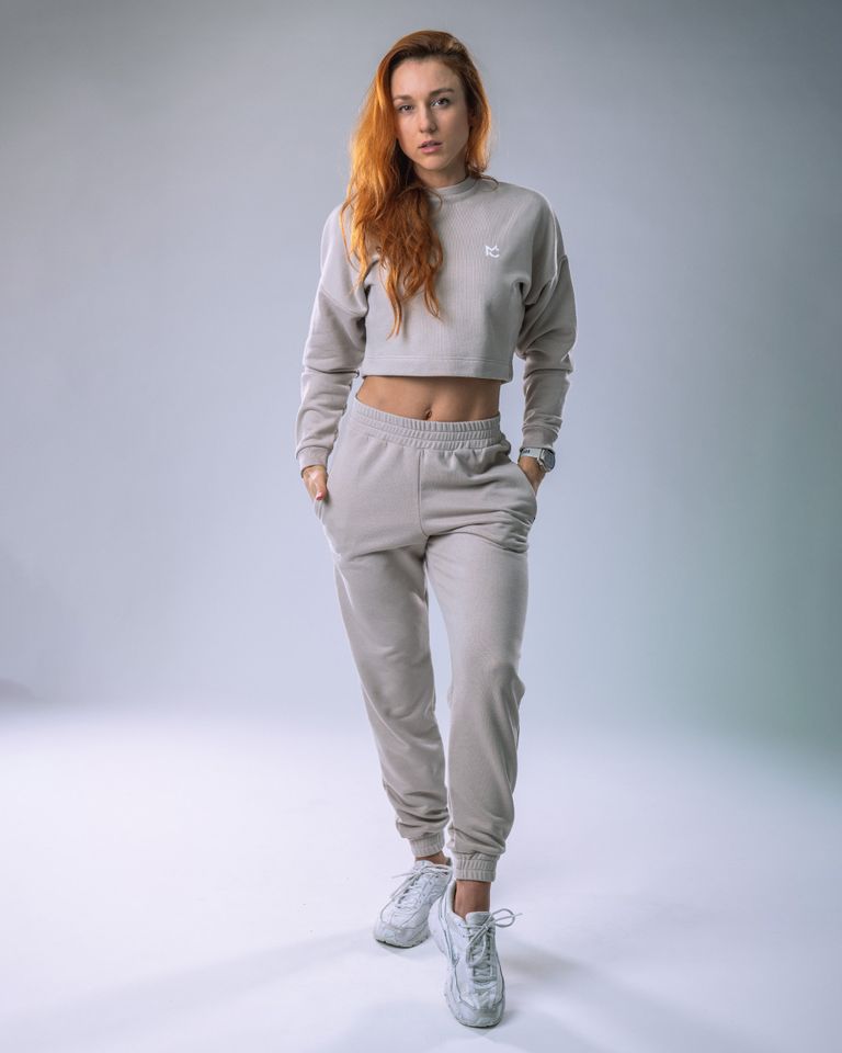 Women’s Joggers SLIM Beige S-4