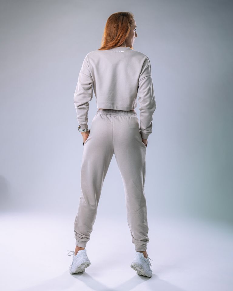 Women’s Sweatshirt Beige M-4