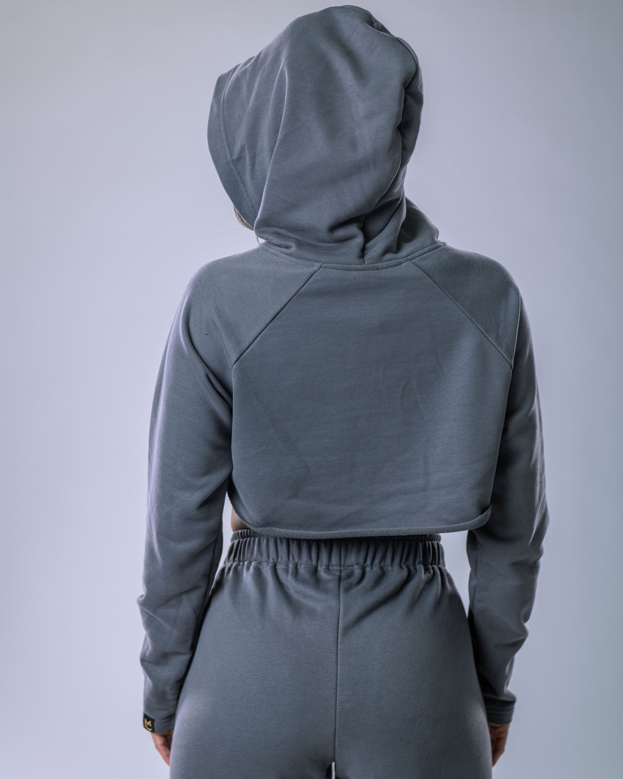 Women’s Ultra Crop Hoodie Grey M-1