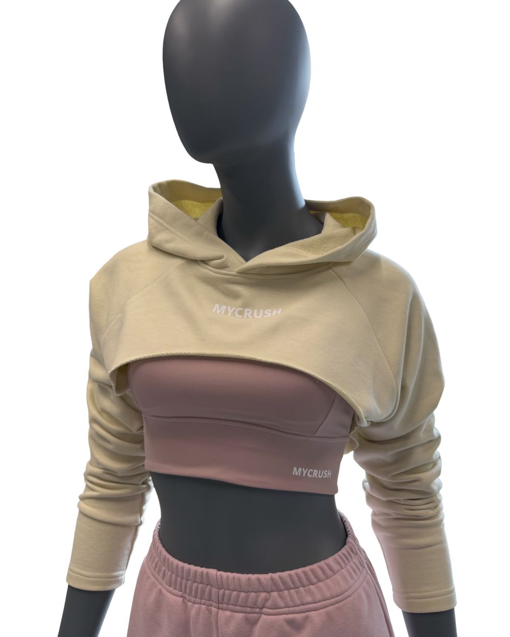Women’s Ultra Crop Hoodie Yellow M