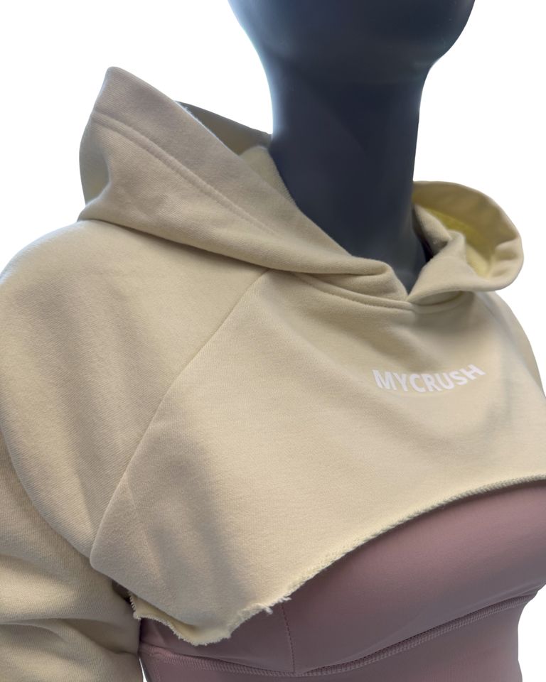 Women’s Ultra Crop Hoodie Yellow XS-0